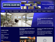 Tablet Screenshot of crystalglassmuncie.com